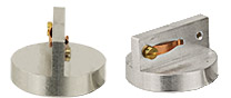 EM-Tec S-Clip Probenhalter mit 2x S-Clip auf 2x 90°, Ø 25 mm Probenteller, M4